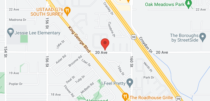 map of 62 15875 20 AVENUE
